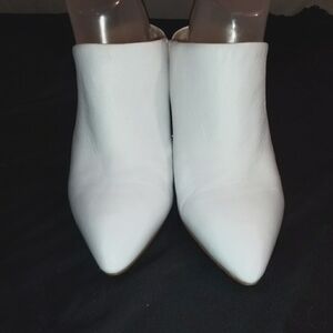 Sam Edleman Rare leather white Mules Sz 9